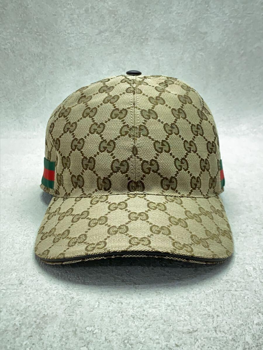 GUCCI◆グッチ/キャップ/M/CML/総柄/メンズ/200035・601491