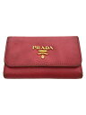 【中古】PRADA◆キーケース/レザー/ピンク/無地/レディース/1M0222【服飾雑貨他】(4)