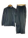 【中古】NIKE◆00s/ジャージセット/セットアップ/M/ポリエステル/BLK【メンズウェア】