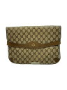 【中古】GUCCI◆クラッチバッグ/--/BRW/総柄/89.02.075【バッグ】