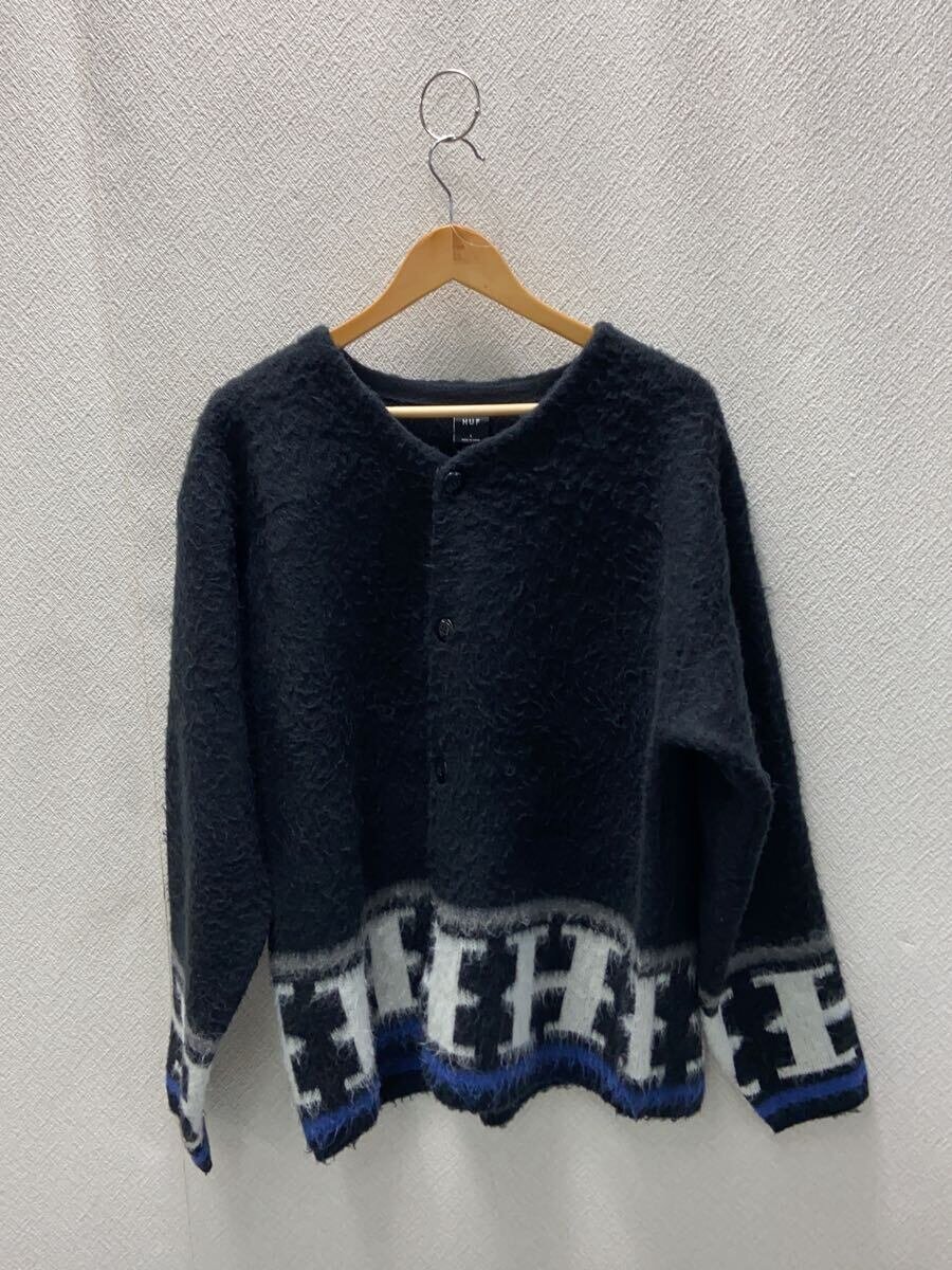 【中古】HUF◆カーディガン(厚手)/L/アクリル/BLK【メンズウェア】(4)
