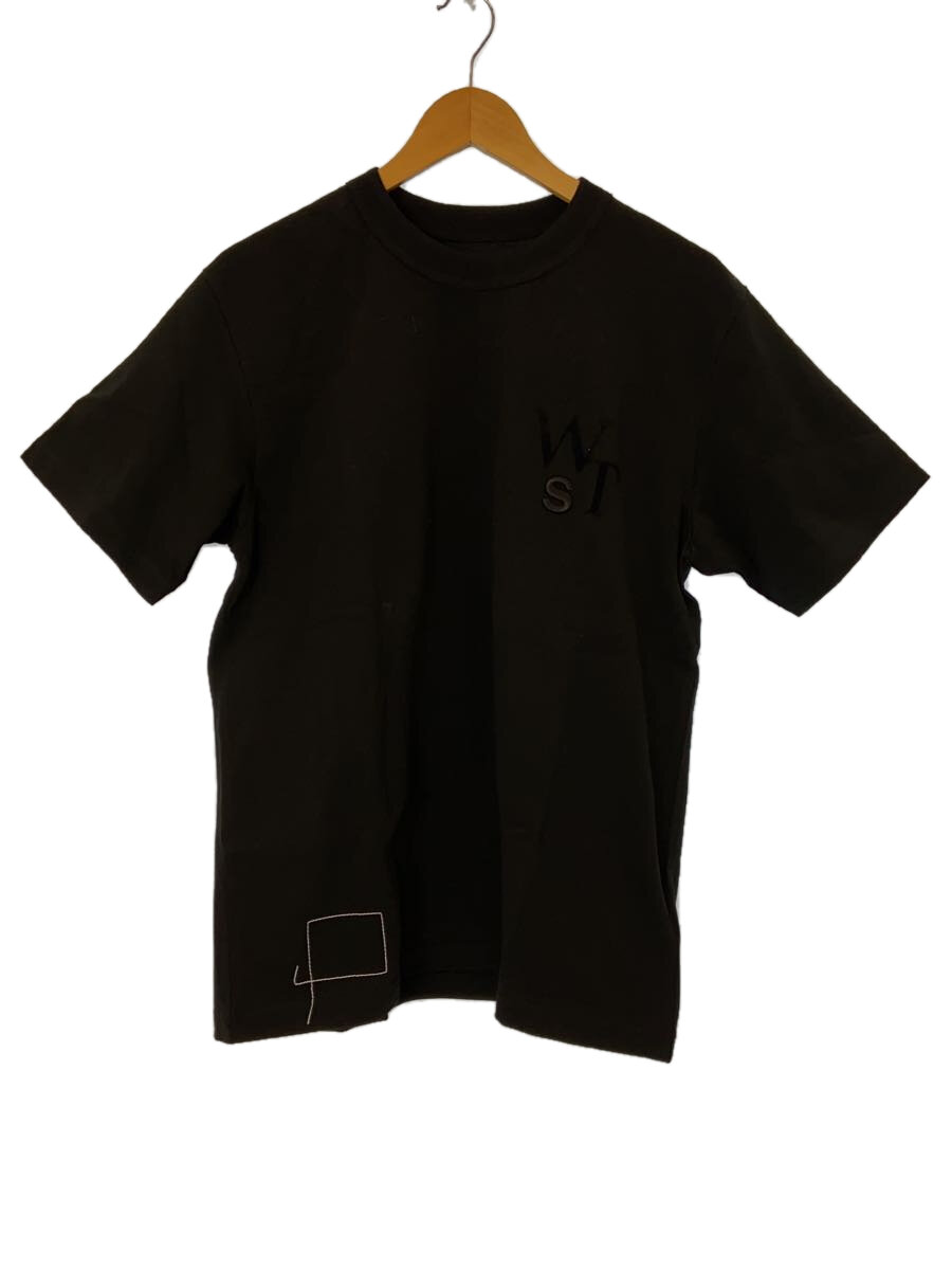šsacaiT/3/åȥ/BLK/25-0927S/WTAPS Flock Print T-Shirtڥ󥺥