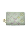 【中古】LOUIS VUITTON◆2つ折り財布/レザー/CRM/総柄/レディース/M11909【服飾雑貨他】