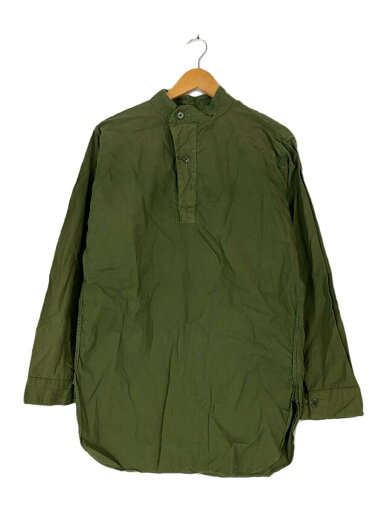 【中古】MILITARY◆グランパシャツ/M55/初期型/長袖シャツ/グリーン【メンズウェア】 【中古】MILITARY◆グランパシャツ/M55/初期型/長袖シャツ/グリーン【メンズウェア】