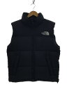 THE NORTH FACE◆NUPTSE VEST_ヌプシベスト/L/ナイロン/BLK