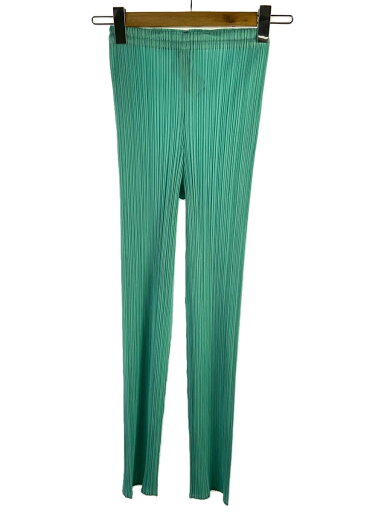 【中古】PLEATS PLEASE ISSEY MIYAKE◆ボトム/プリーツ/1/ポリエステル/エメラルド/ブルー/PP83-JF209【レディースウェア】 【中古】PLEATS PLEASE ISSEY MIYAKE◆ボトム/プリーツ/1/ポリエステル/エメラルド/ブルー/PP83-JF209【レディースウェア】