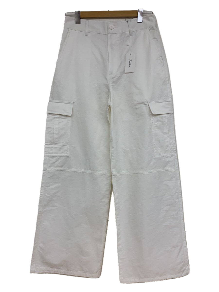 【中古】Edition◆ボトム/38/コットン/WHT/無地/34-04-31-04015【レディースウェア】