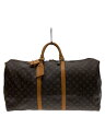 【中古】LOUIS VUITTON◆キーポル・バンドリエール60_モノグラム・キャンバス/ブラウン/茶色【バッグ】
