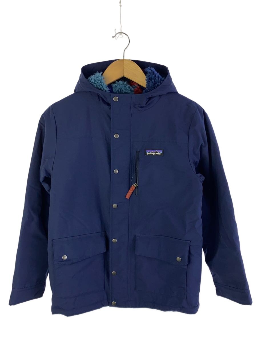 【中古】patagonia◆キッズ・インファーノ・ジャケット/ジャケット/L/ナイロン/NVY/無地/68460【キッズ】