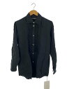 【中古】OUR LEGACY◆SINCERE SHIRT/長袖シャツ/34/リネン/BLK/レディース/W4242SBK【メンズウェア】