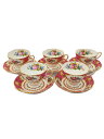 【中古】Royal Albert◆カップ&ソーサー/5点セット/PNK/レディカーライル/5客セット/花柄【キッチン用品】