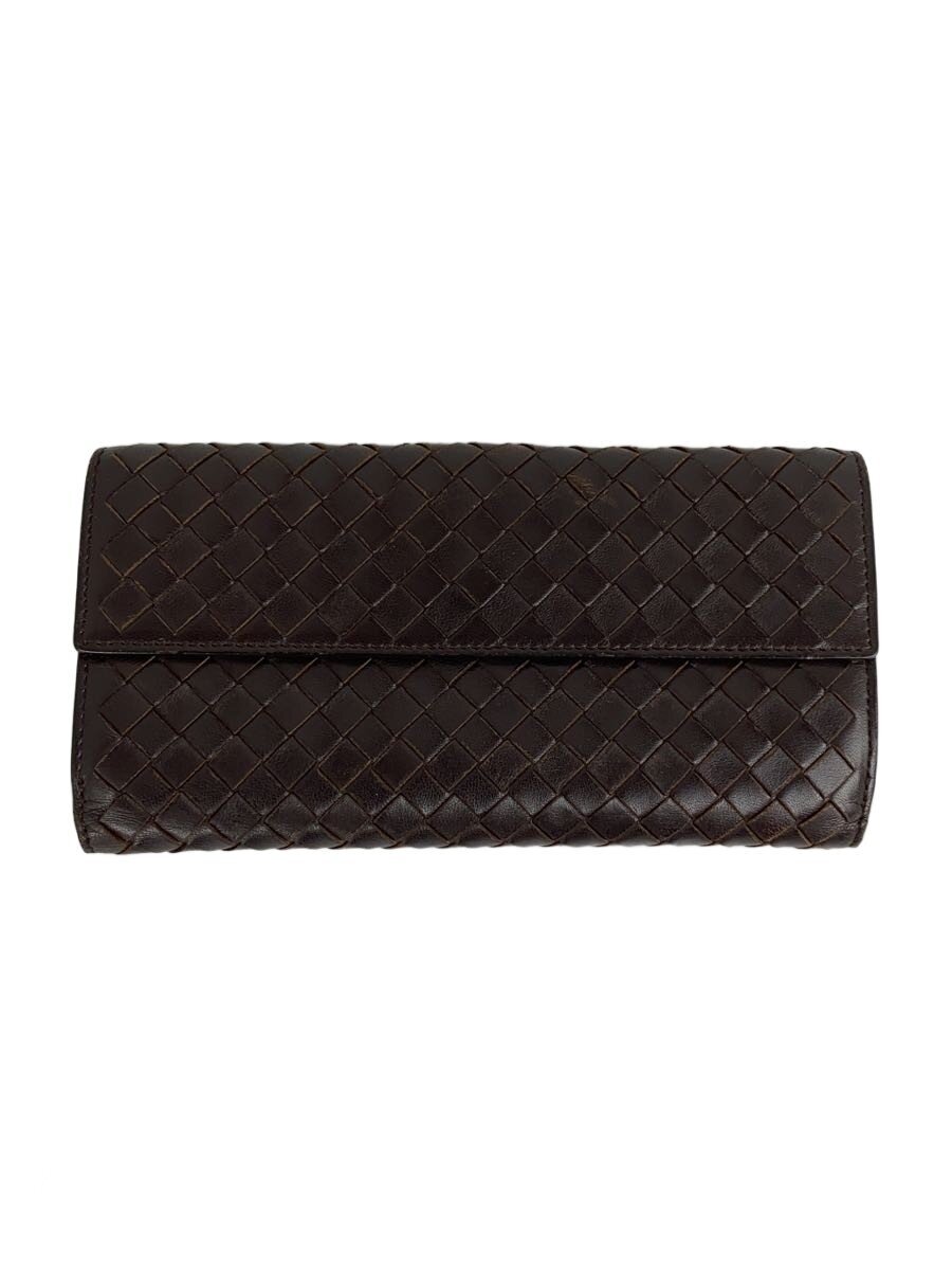 【中古】BOTTEGA VENETA◆長財布/PVC/ブラウン/総柄/メンズ【服飾雑貨他】