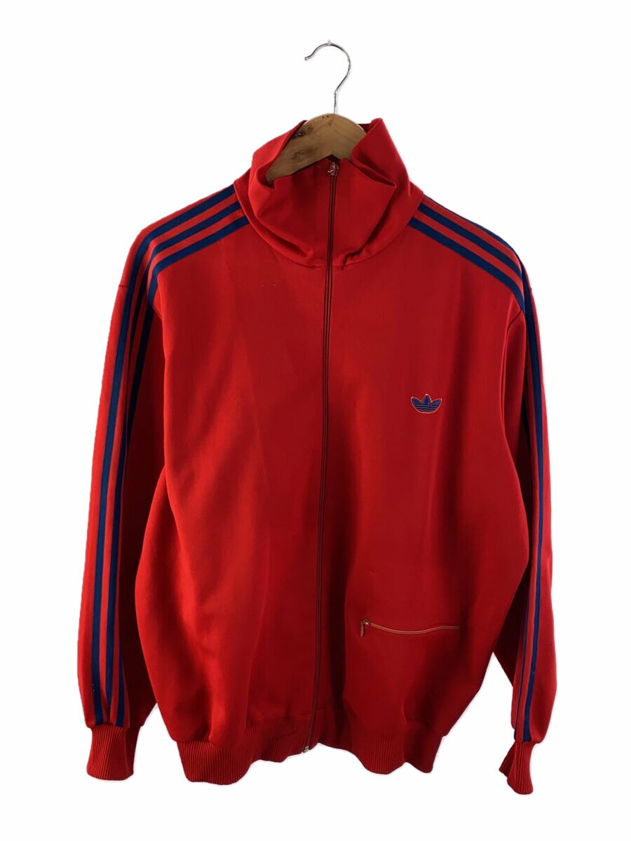 【中古】adidas◆ジャケット/6/ポリエステル/RED/無地/ADA-06F/【メンズウェア】