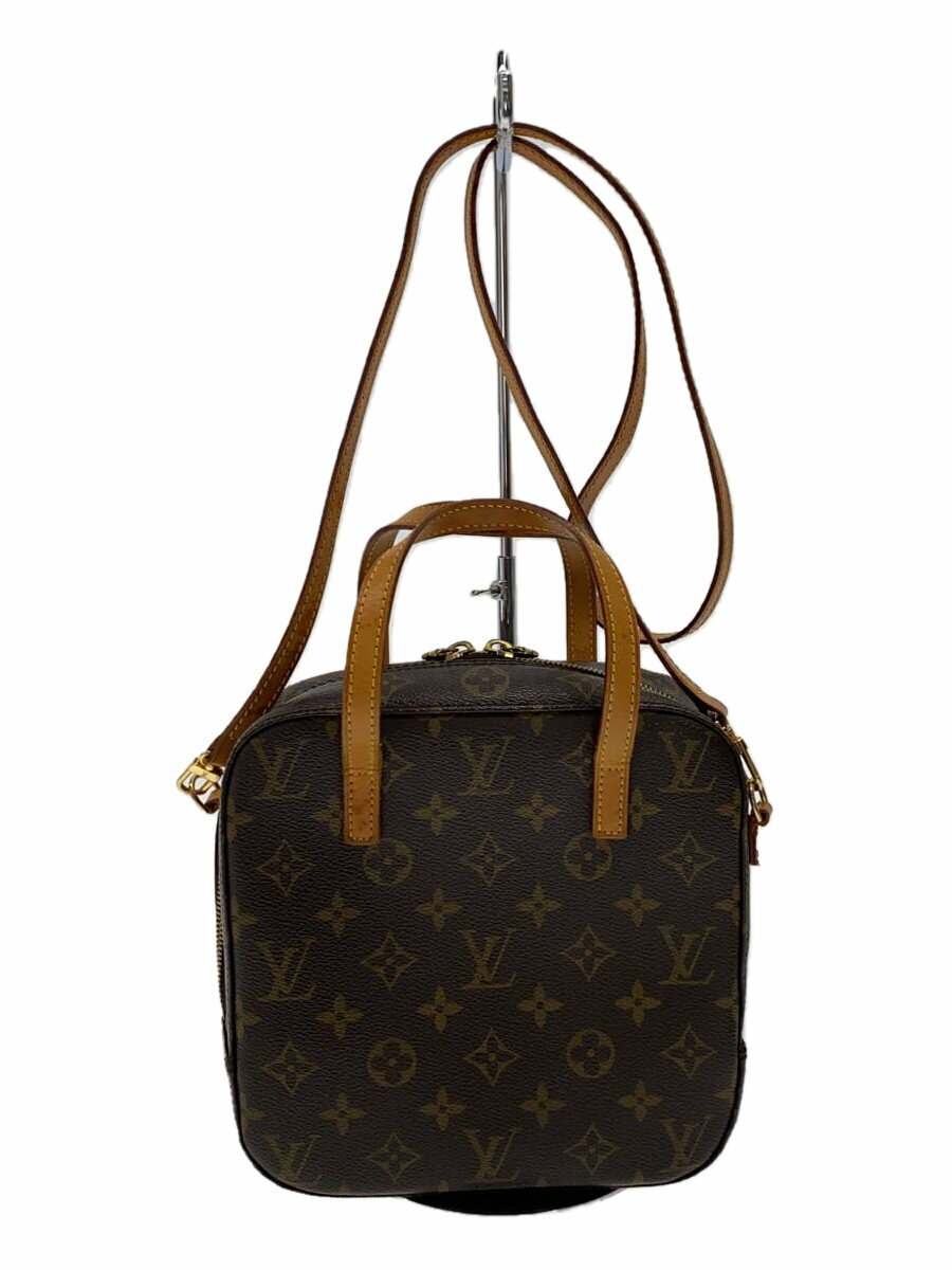 【中古】LOUIS VUITTON◆スポンティーニ_モノグラム・キャンバス_BRW/PVC/BRW//【バッグ】(4.0)