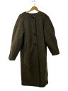 【中古】TODAYFUL◆Wool Jersey Coat/38/ウール/BRW/2120010【レディースウェア】