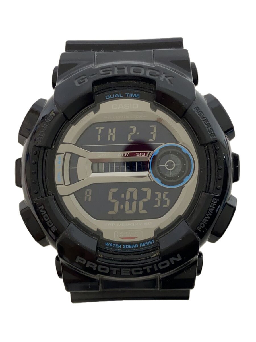 【中古】CASIO◆クォーツ腕時計・G-SHOCK/デジタル/ブラック/GD-110/ジーショック【服飾雑貨他】