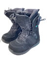 【中古】salomon◆スノーボードブーツ/23.5cm/クイックレーシング/BLK/187982【スポーツ】