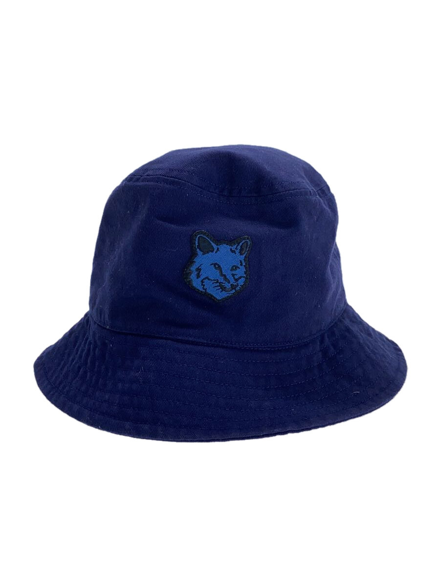 【中古】MAISON KITSUNE◆バケットハット/M/コットン/NVY/レディース/LM06113WW0088【服飾雑貨他】
