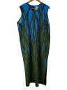 【中古】HOMME PLISSE ISSEY MIYAKE◆23SS/ GRASS FIELD/トップス/--/ポリエステル/BLU/総柄/HP31JK164【...