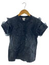 【中古】noir kei ninomiya◆半袖カットソー/S/コットン/BLK【レディースウェア】