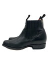 【中古】CHAMULA◆BOTAS Y BOTINES/スクエアトゥ/サイドゴアブーツ/27.5cm/BLK/レザー【シューズ】