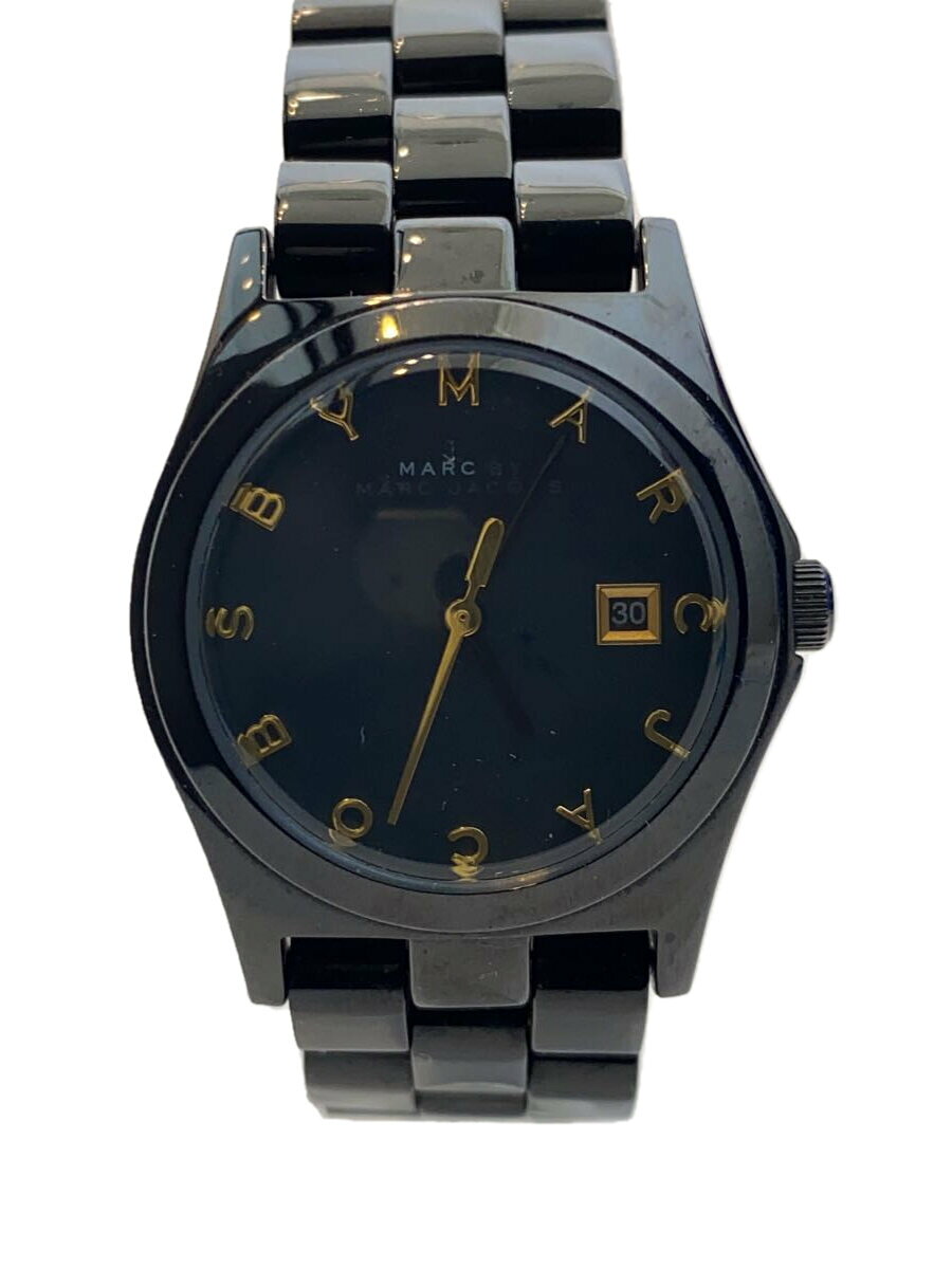 Other - 【中古】MARC BY MARC JACOBS◆クォーツ腕時計/アナログ/--/BLK/BLK/MBM8607/MARC BY MARC JACOBS【服飾雑貨他】