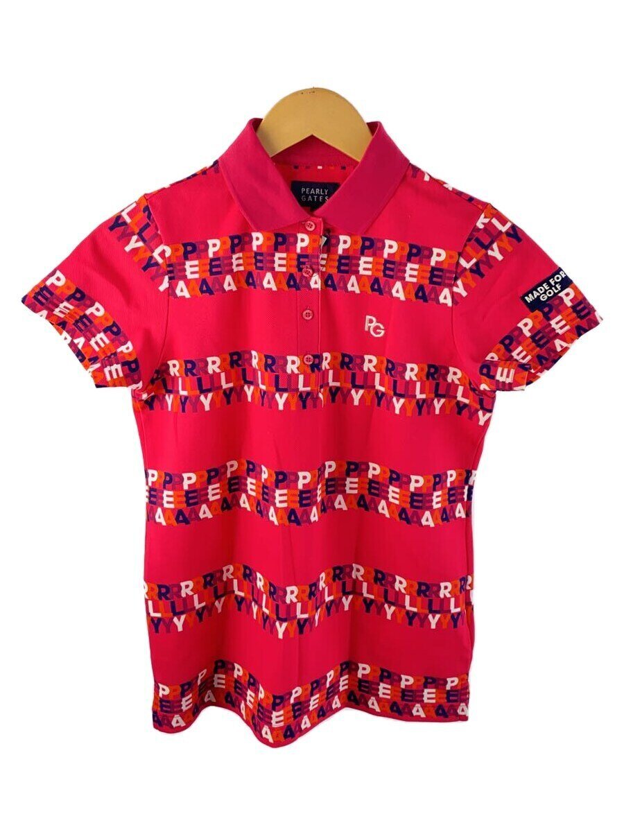 【中古】PEARLY GATES◆スポーツウェアー/0/PNK/055-2260806/半袖ポロシャツ【スポーツ】