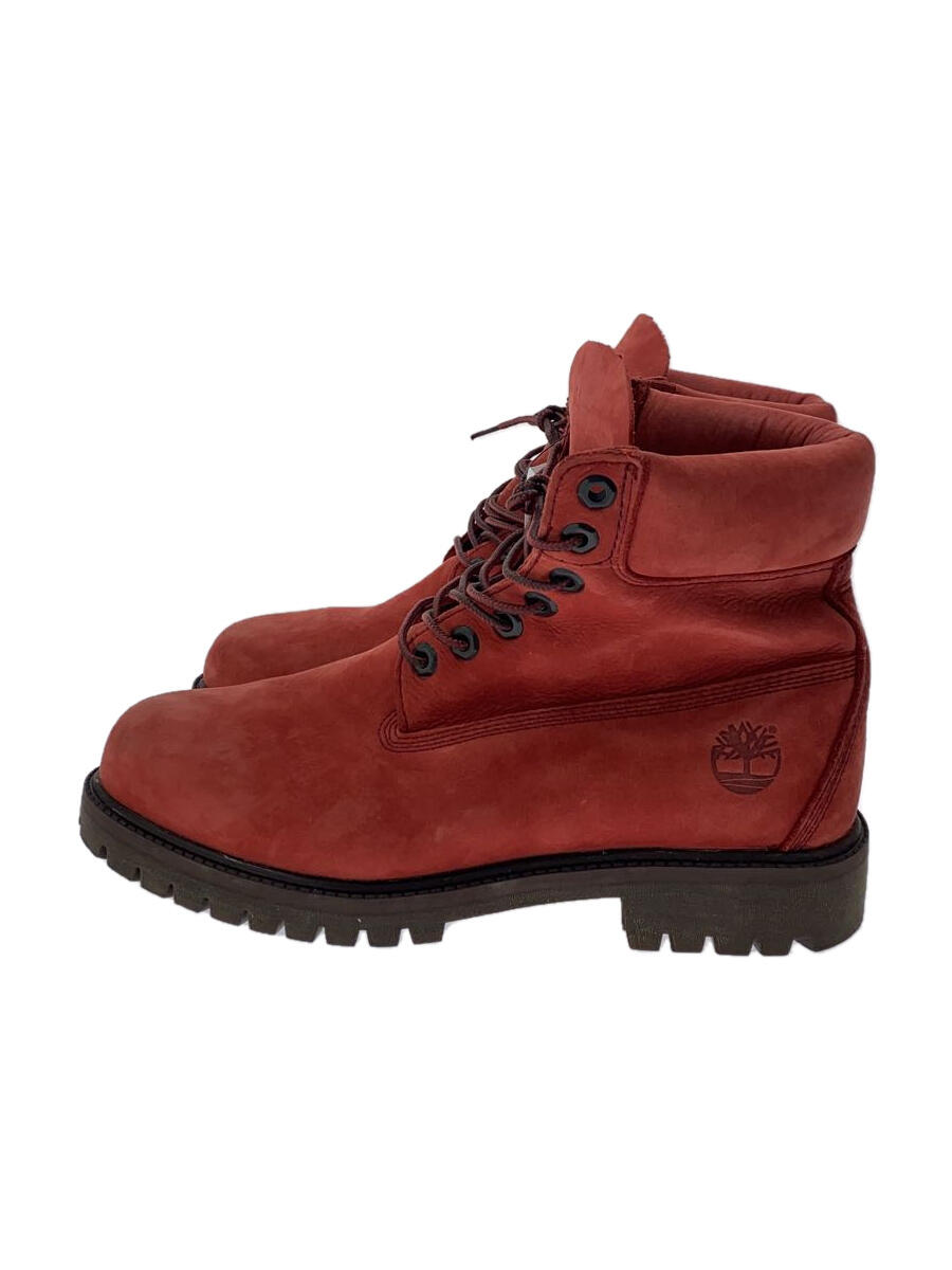 【中古】Timberland◆ブーツ/RED/a24wd【