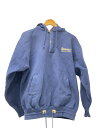 【中古】パーカー/M/コットン/ネイビー【メンズウェア】