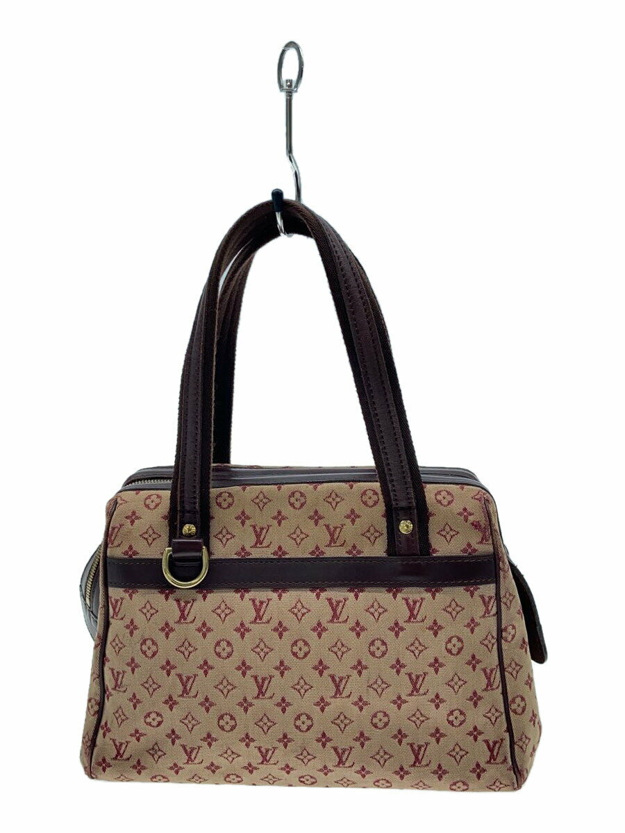 【中古】LOUIS VUITTON◆ジョセフィーヌPM_モノグラム・ミニ_PNK/キャンバス/PNK【バッグ】