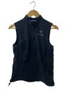 【中古】ARC’TERYX◆ナイロンベスト/4/ナイロン/BLK/無地【メンズウェア】