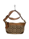 【中古】COACH◆ショルダーバッグ/キャンバス/BRW/総柄【バッグ】(4)