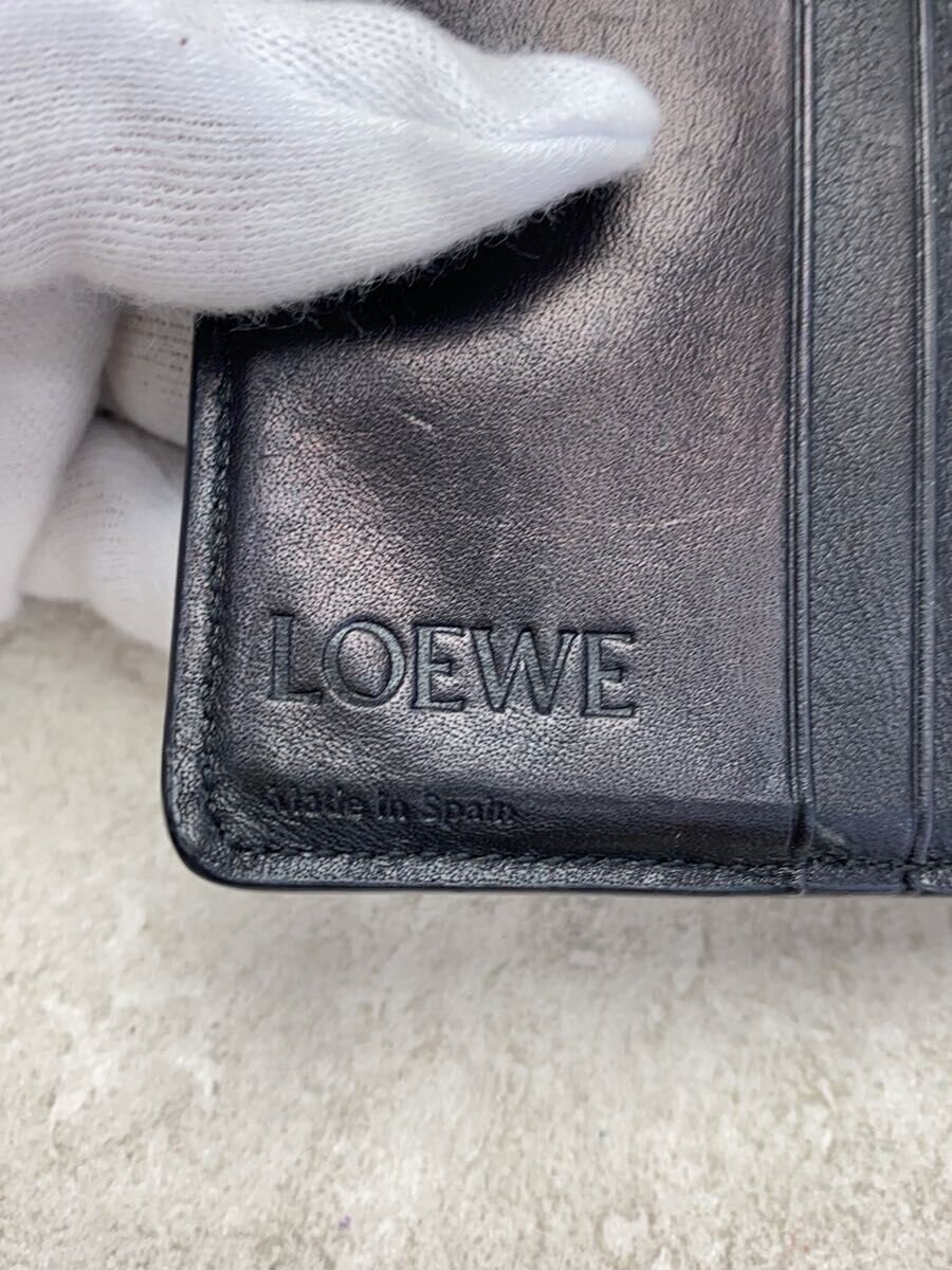 【中古】LOEWE◆2つ折り財布/--/BLU/レディース【服飾雑貨他】