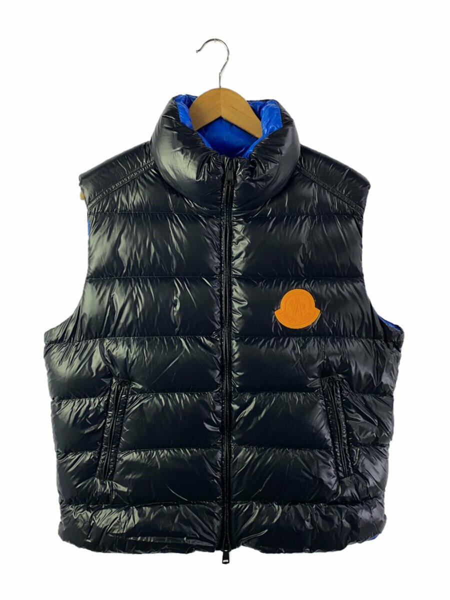 【中古】MONCLER◆PARKE GILET/ダウンベスト/4/ナイロン/BLK/I10911A00046【メンズウェア】