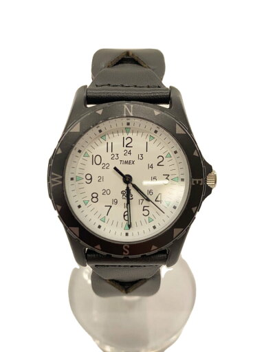 【中古】TIMEX◆×RHC Ron Herman/クォーツ腕時計/アナログ/メッシュレザーベルト/WHT/BLK//【服飾雑貨他】 【中古】TIMEX◆×RHC Ron Herman/クォーツ腕時計/アナログ/メッシュレザーベルト/WHT/BLK//【服飾雑貨他】
