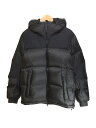 【中古】THE NORTH FACE◆WS NUPTSE HOODIE_ウィンドストッパーヌプシフーディー/M/ナイロン/BLK【メンズウェア】