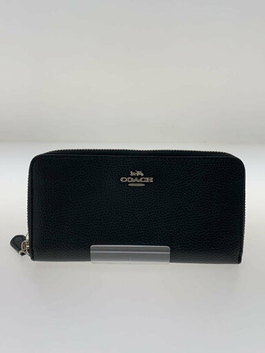 【中古】COACH◆長財布/レザー/BLK/無地/レディース【服飾雑貨他】 【中古】COACH◆長財布/レザー/BLK/無地/レディース【服飾雑貨他】
