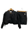 【中古】MAVIMOON◆トレンチコート/セットアップ/コットン/S/BLK【レディースウェア】