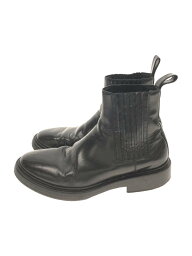 【中古】BALENCIAGA◆カカトスレ/サイドゴアブーツ/39/ブラック/レザー【シューズ】