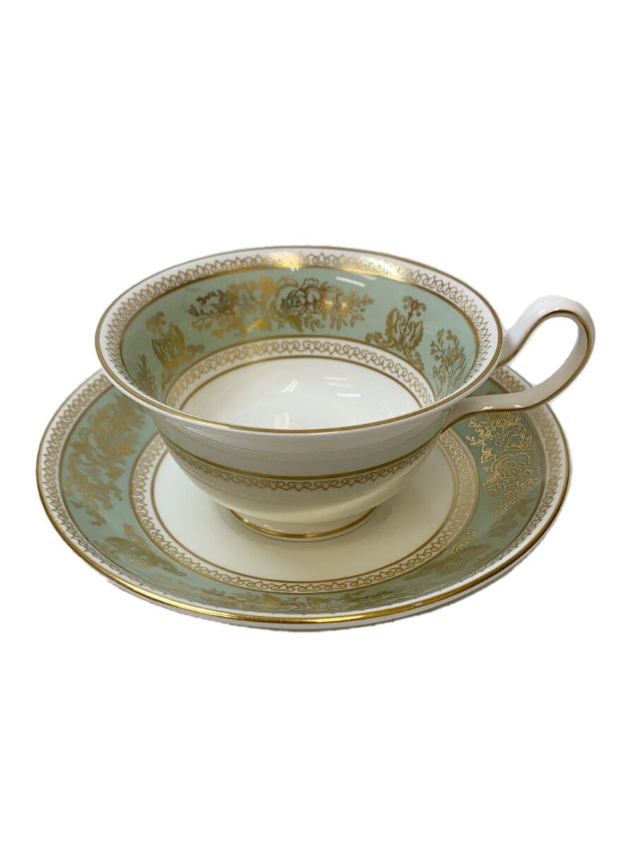 【中古】WEDGWOOD◆コロンビア セージ グリーン/カップ&ソーサー/2点セット/GRN【キッチン用品】
