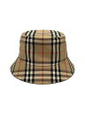 【中古】BURBERRY◆バケットハット/L/コットン/BEG/チェック/メンズ/8026927【服飾雑貨他】