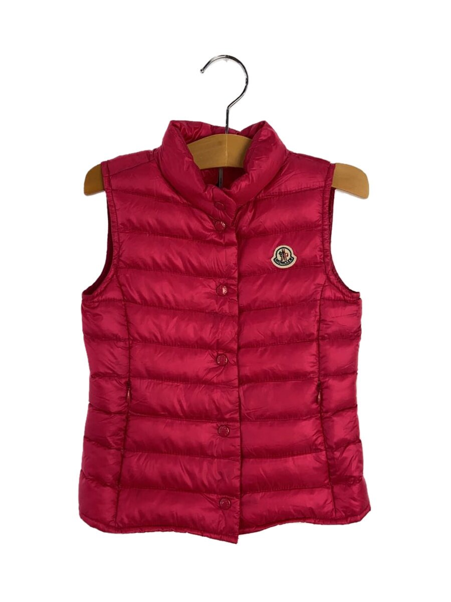 【中古】MONCLER◆ベスト/--/ナイロン/PNK/B19544831299【キッズ】