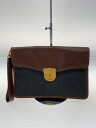 【中古】dunhill◆セカンドバッグ/レザー/BRW【バッグ】
