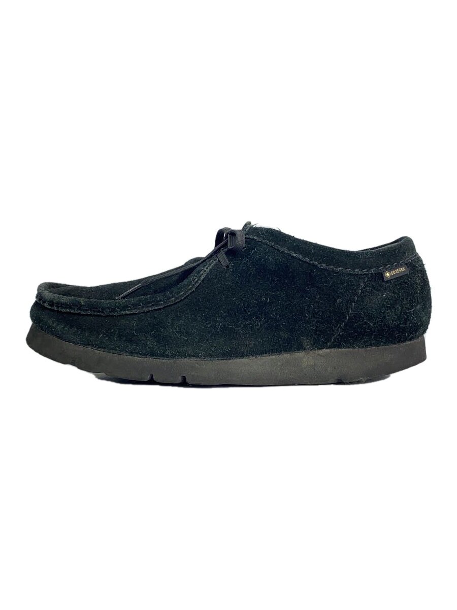 【中古】Clarks◆Wallabee GTX/GORE-TEX/26.5cm/BLK/スウェード/261494497085【シューズ】