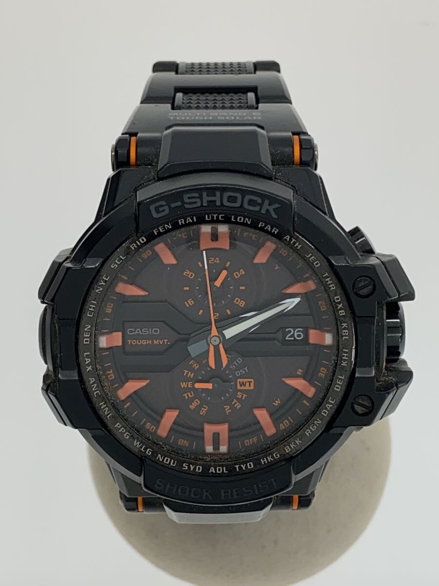 【中古】CASIO◆ソーラー腕時計・G-SHOCK/アナログ/BLK/BLK/GW-A1000FC-1A4JF【服飾雑貨他】