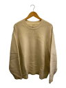 【中古】Steven Alan◆ニット・セーター(厚手)/XL/ウール/クリーム/シミ有/8113-104-0331【メンズウェア】