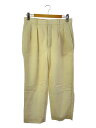 【中古】BATONER◆SUMMER MOHAIR 2TUCK PANTS/ボトム/2/ウール/クリーム/BN-24SM-012【メンズウェア】