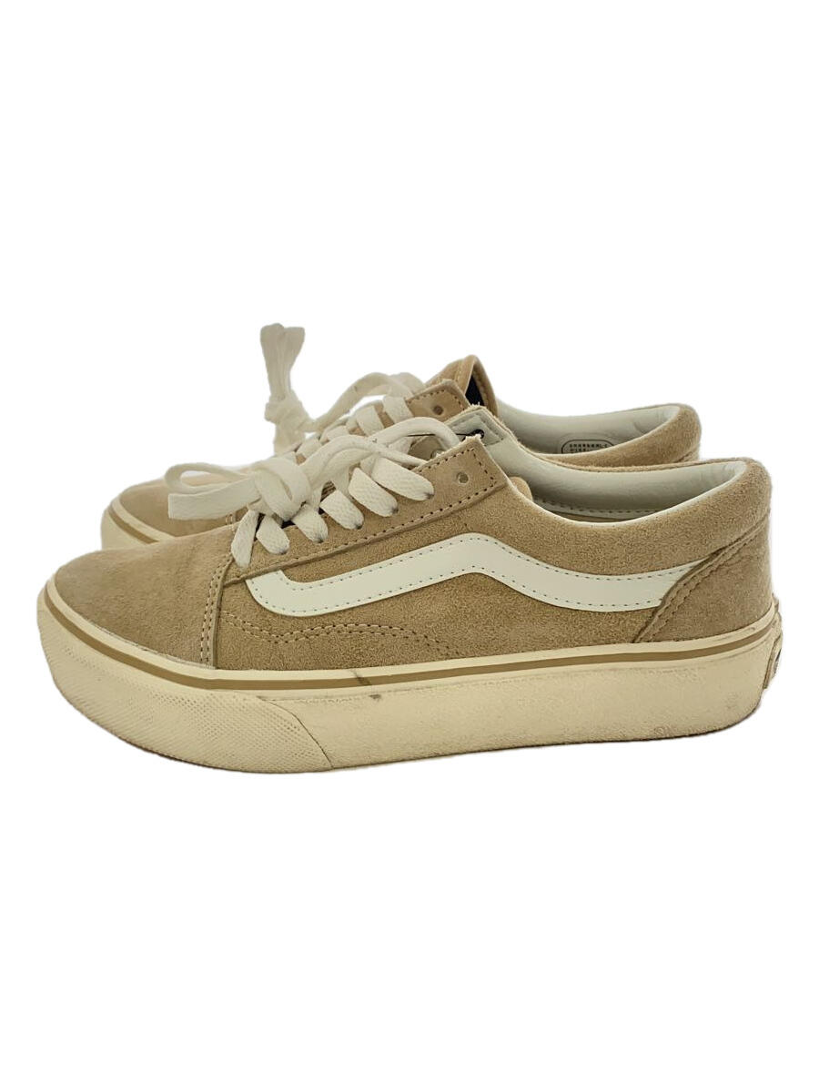 【中古】VANS◆ローカットスニーカー/23cm/ベージュ/スウェード/598708-0001/OLD SKOOL PLAT【シューズ】