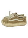 【中古】VANS◆ローカットスニーカー/23cm/ベージュ/スウェード/598708-0001/OLD SKOOL PLAT【シューズ】