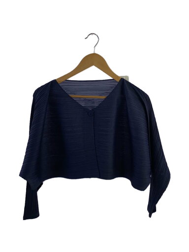 【中古】PLEATS PLEASE ISSEY MIYAKE◆カーディガン(薄手)/--/ポリエステル/PUP/無地/PP03-J0572【レディースウェア】 【中古】PLEATS PLEASE ISSEY MIYAKE◆カーディガン(薄手)/--/ポリエステル/PUP/無地/PP03-J0572【レディースウェア】